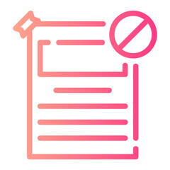 Obraz premium block gradient icon