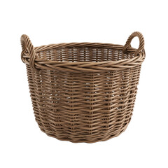 Fototapeta premium Wicker basket with handles