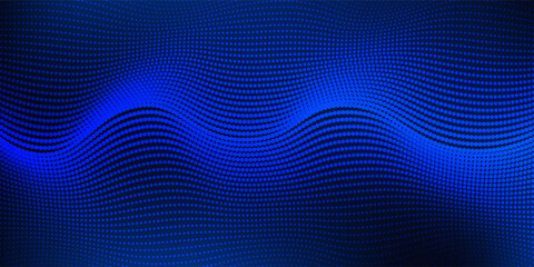 Obraz premium Lines dot blue background blue pattern blue business blue red art