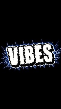 Vibes text animatiom 3D