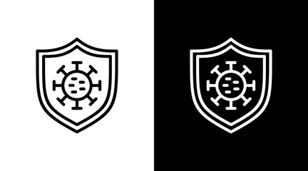 Obraz premium Immune System White Icon Set Design