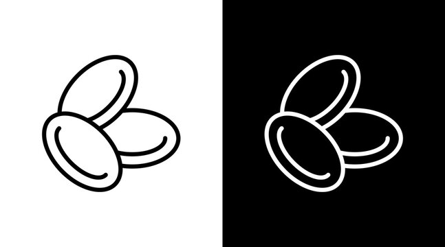 Blood Cells  White Icon Set Design