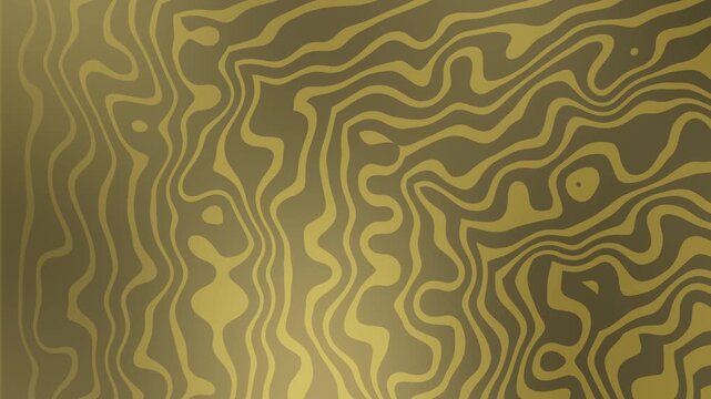 Abstract pattern of brown and yellow wavy lines suitable for backgrounds, wallpapers, interior design, textile prints, and stationery. Bold and modern design option.