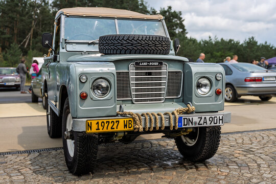 LINTHE, GERMANY - JUNE 08, 2025: Off-road vehicle Land Rover Series IIA, 1969&ndash;1971. Die Oldtimer Show.