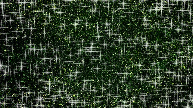 Green Background with Golden Glittering Texture Effects looped animation 
