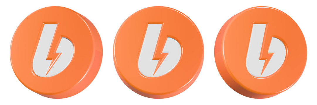 boosty icon logo 3d rendering button