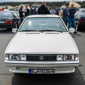LINTHE, GERMANY - JUNE 08, 2025: Compact car Volkswagen Scirocco II (Type 53B), 1981&ndash;1992. Die Oldtimer Show.