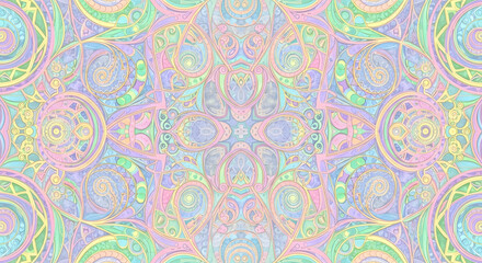 Pastel Kaleidoscope Pattern