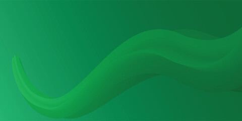 Obraz premium Abstract Background, Transparent Waved Lines. Green Smoke Wave. Gradient Flowing Wavy Lines eps10