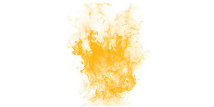 Golden fire explosion on black background with sparks and glowing embers abstract energy flame burst creative art effect