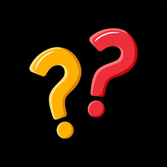 Question Mark Asking symbol for FAQ or QnA illustration