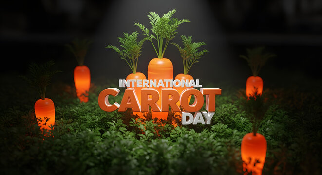 International Carrot Day April 4 &ndash; Epic 3D Carrot Glow Celebration!