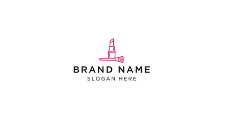 Pink Oil Rig Logo Template for Energy Company Branding.