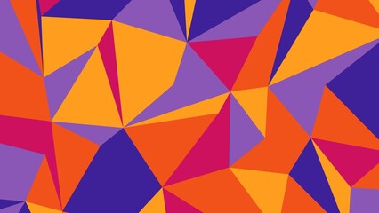 Fototapeta premium Abstract Geometric Colorful Triangles Pattern