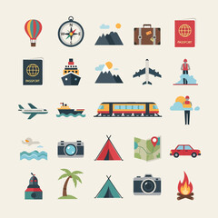 Travel and Adventure Icons