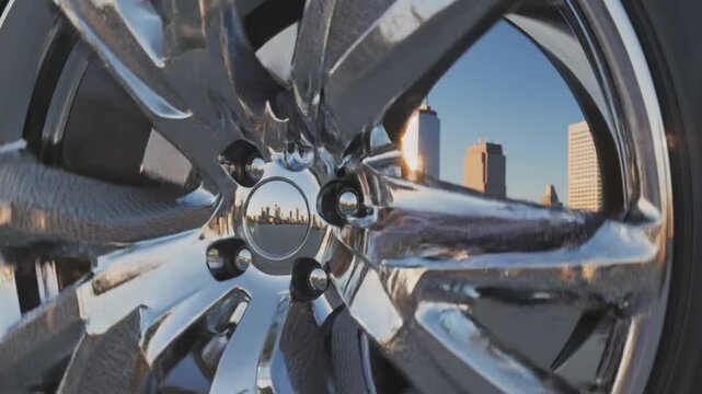 Exploring ai-generated car wheel designs urban environment video showcase artificial intelligence innovation