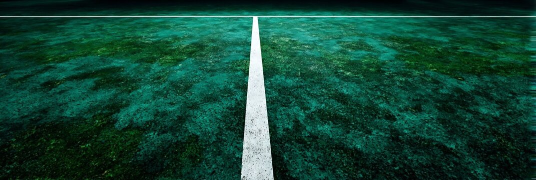 Abstract textured green background with a prominent white vertical line intersecting a horizontal line, creating a geometric T-shape pattern.