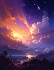 Cosmic sunset