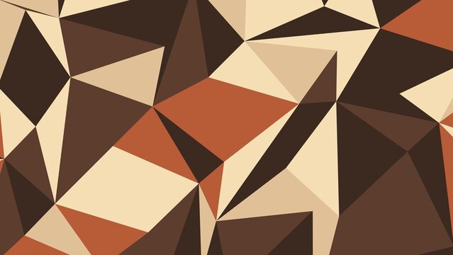 Geometric Abstract Triangles Warm Earth Tones