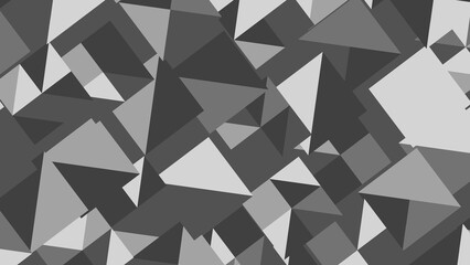 Fototapeta premium Abstract Geometric Triangles in Grayscale