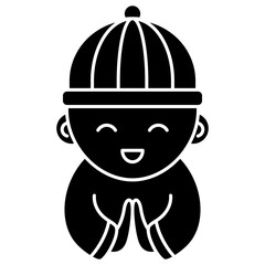 Boy with Traditional Chinese Attire