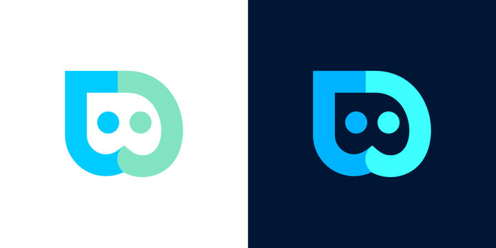 Bot AI icon logo robot assistant virtual