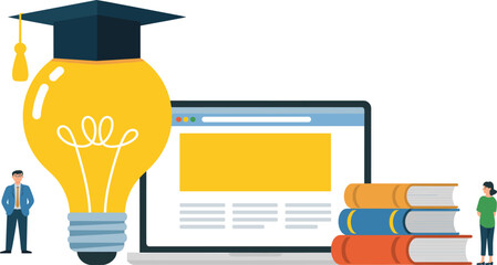 Happy young woman enjoying zipline adventure outdoor activity minimalist flat vector illustration isolated on white background for travel and leisure © Creative Rayhan