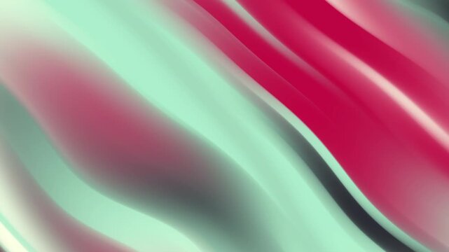 Abstract animation background with wavy green and red curves, great for creative projects or presentations with a dynamic feel.