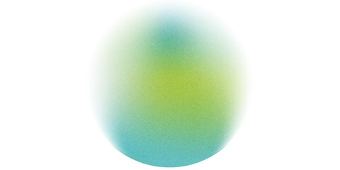 Abstract green earth gradient background. Blurry fresh green, blue color circle gradient shape. Vector soft fresh backdrop. Aura gradation circle. Iridescent color. Zen space concept. Gradation circle