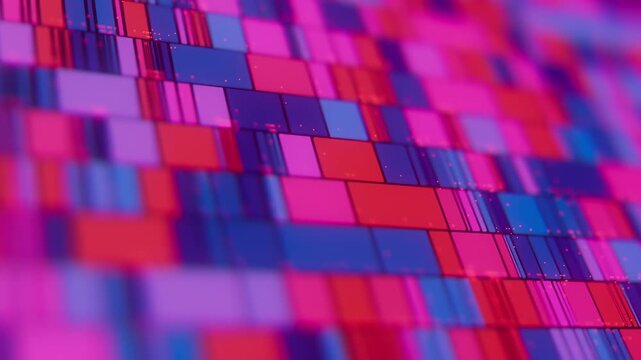 Abstract Data sorting Ai algorithm visualization. Big Data processed by Neural Network. Artificial Intelligence data flow analysis. Quantum technology processor.