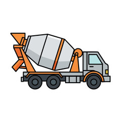Fototapeta premium Concrete Mixer Truck