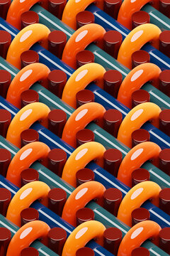Dynamic  abctract  pattern.  Colorful  geomatric line background. 3D illustration
