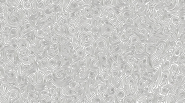 Seamless abstract swirl pattern black and white texture