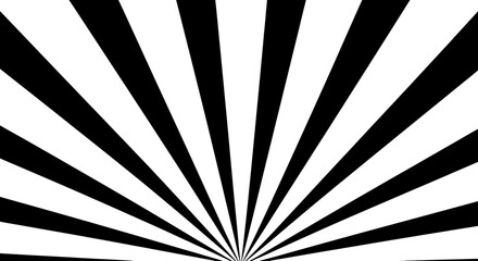Abstract Black and White Sunburst Background