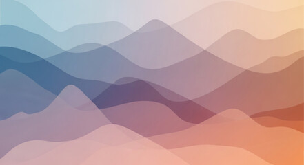 Fototapeta premium Abstract Mountain Landscape with Soft Gradient Colors.