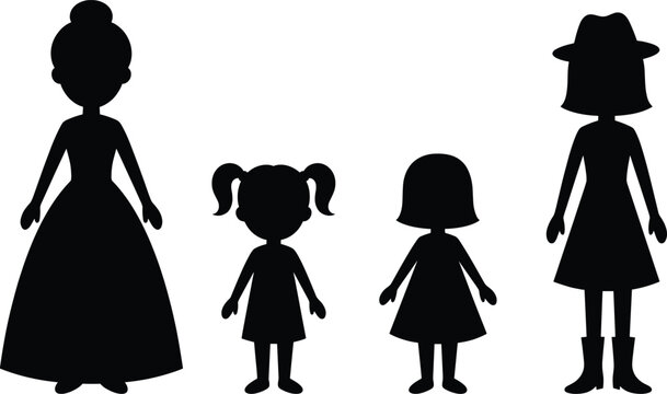 Black Minimalist Warning Icons Set Featuring Skull Crossbones, Fire Flames, Industrial Hazard Signs, Safety Pictograms, Cleaning Tools, and Family Member Silhouettes Isolated Vector