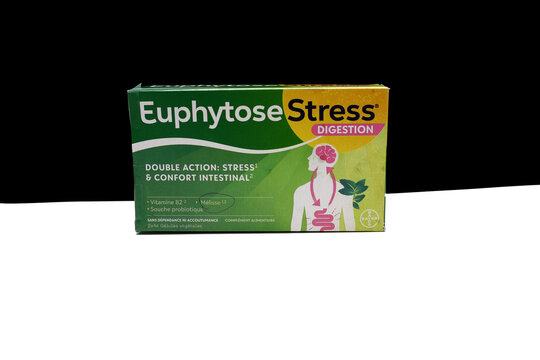 Boite de g&eacute;lules de  Euphytose de Bayer