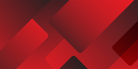 Fototapeta premium Red vector polygonal illustration, which consist of rectangles. Rectangular pattern for your business design. Geometric background in Origami style with gradient