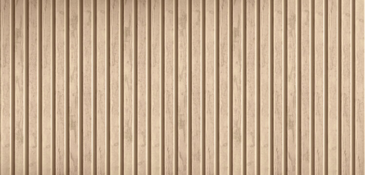Wooden planks pattern, seamless vertical wall panel with natural grain texture. Realistic vector background, wood floor with brown timber, top view, retro interior design projects, rustic backdrop