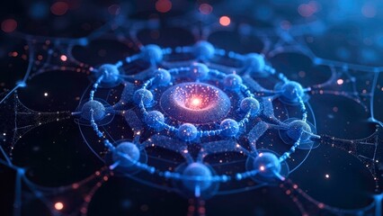 Close up image of the core of blues technology