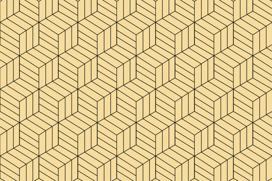 Isometric Cube Seamless Geometric Pattern Background