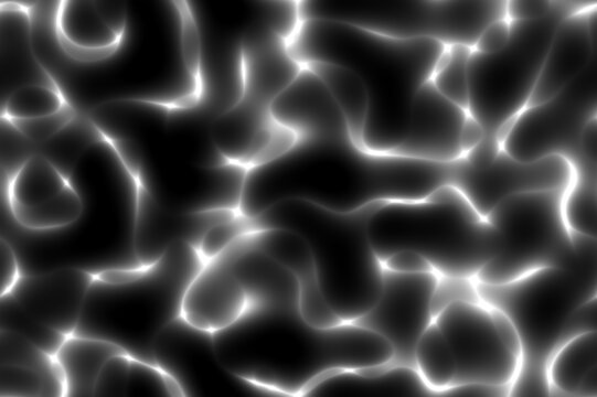 black and white abstract reflection map