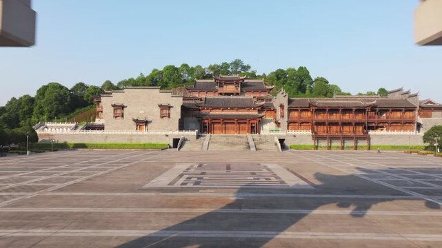 Chongqing Garden Expo Park Ancient Gate with Traditional Chinese Architecture