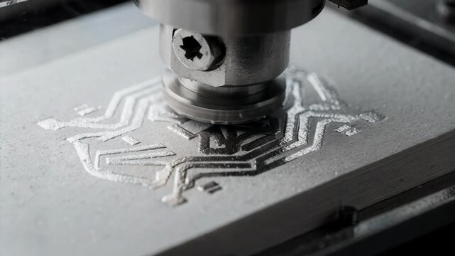 Focused view of silver foil stamping being pressed onto highend business cards revealing reflective metallic effects and sharp embossed branding on smooth paper surface.