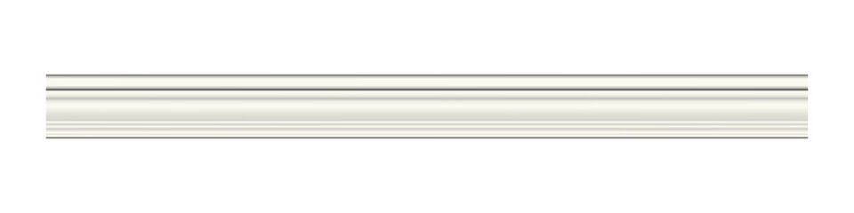 Realistic off white wooden molding baseboard cornice trim for wall and ceiling interior decoration classic architectural profile decorative home decor construction on transparent isolated © SharminAkter