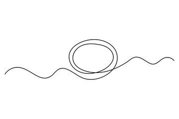 Obraz premium Continuous one line drawing of wedding rings and engagement ring minimalist illustration 