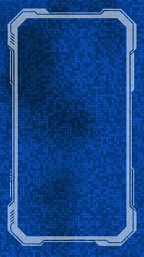 Futuristic blue digital tech texture animation in 4K abstract background.