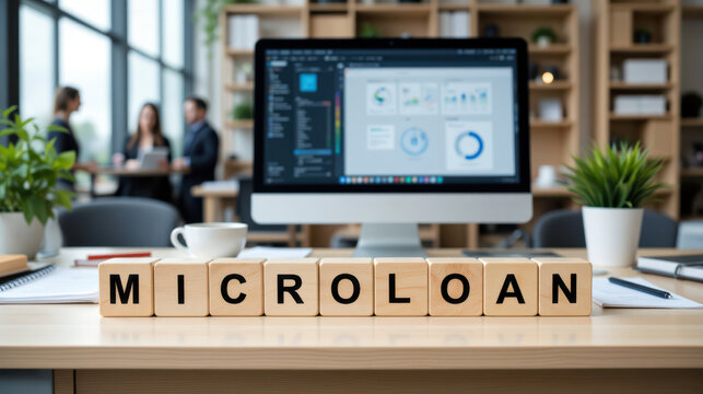 Microloan access and small business funding for startup growth, local entrepreneurship and low income borrower support through microfinance, credit approval and working capital solutions