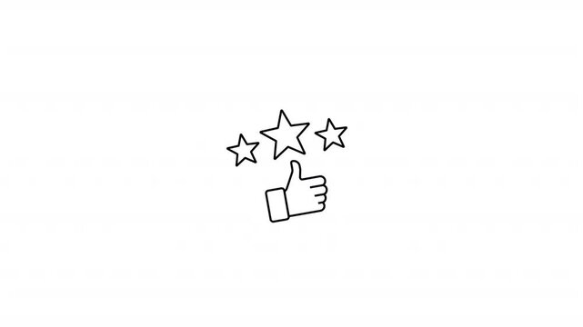 stars thumb rating vector images