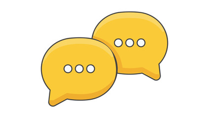 Colorful Chat icons. speech bubble sign and symbol. comment icon. message. Editable vector illustration